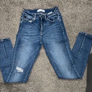 KanCan Distressed Blue Skinny Jeans